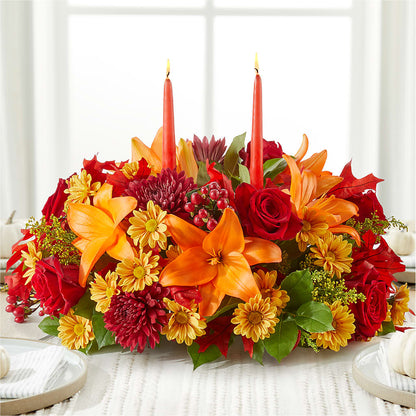 Autumn's Embrace Centerpiece –  The Happy Florist, Sanford FL