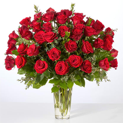 Forever Yours Fifty Stem Red Rose Bouquet –  The Happy Florist, Sanford FL