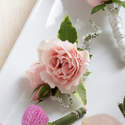 Pink Spray Rose Boutonniere –  The Happy Florist, Sanford FL
