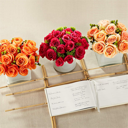Dawn Rose Centerpiece –  The Happy Florist, Sanford FL