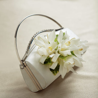 White Purse Decor –  The Happy Florist, Sanford FL