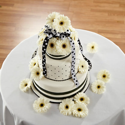 Simple Sophistication Cake Décor –  The Happy Florist, Sanford FL
