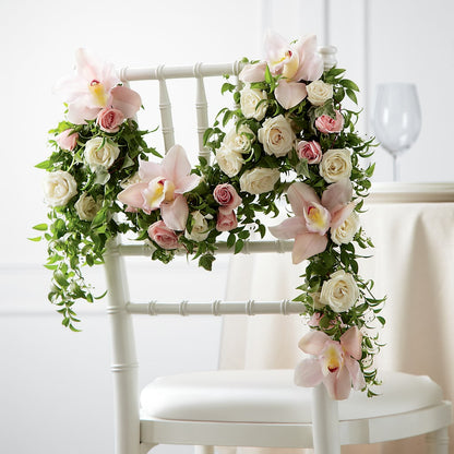 Orchid Rose Chair Décor –  The Happy Florist, Sanford FL